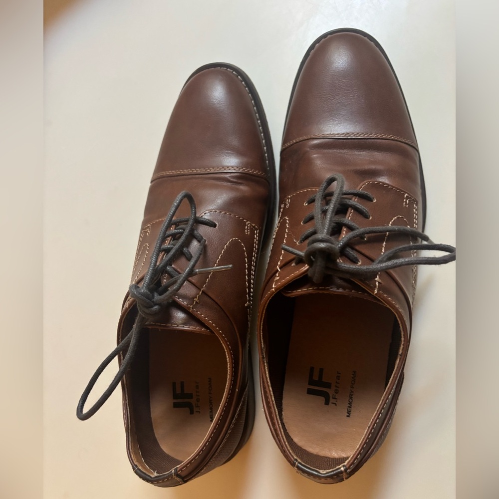 JF Chatham Brown men’s dress shoes